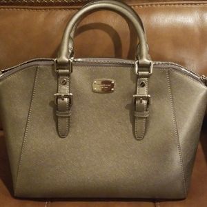 Never worn Michael Kors silver/gray handbag